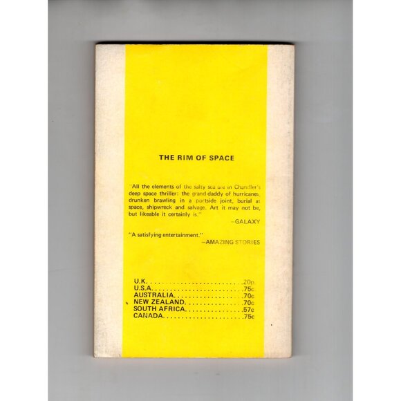 The Rim Of Space By A. Bertram Chandler 1961 Sci-Fi Paperback Bridbooks Edition - Picture 2 of 2